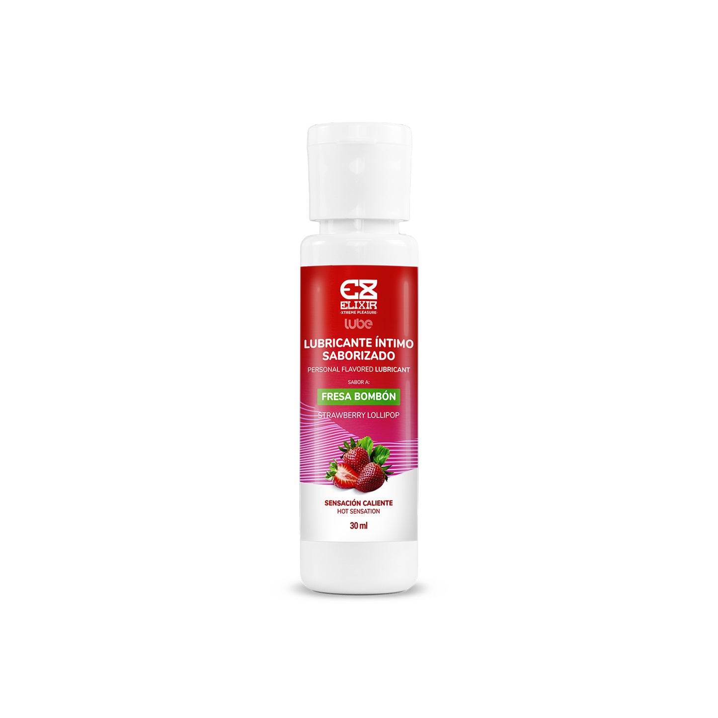 Lubricante Caliente Fresa Bombón Elixir