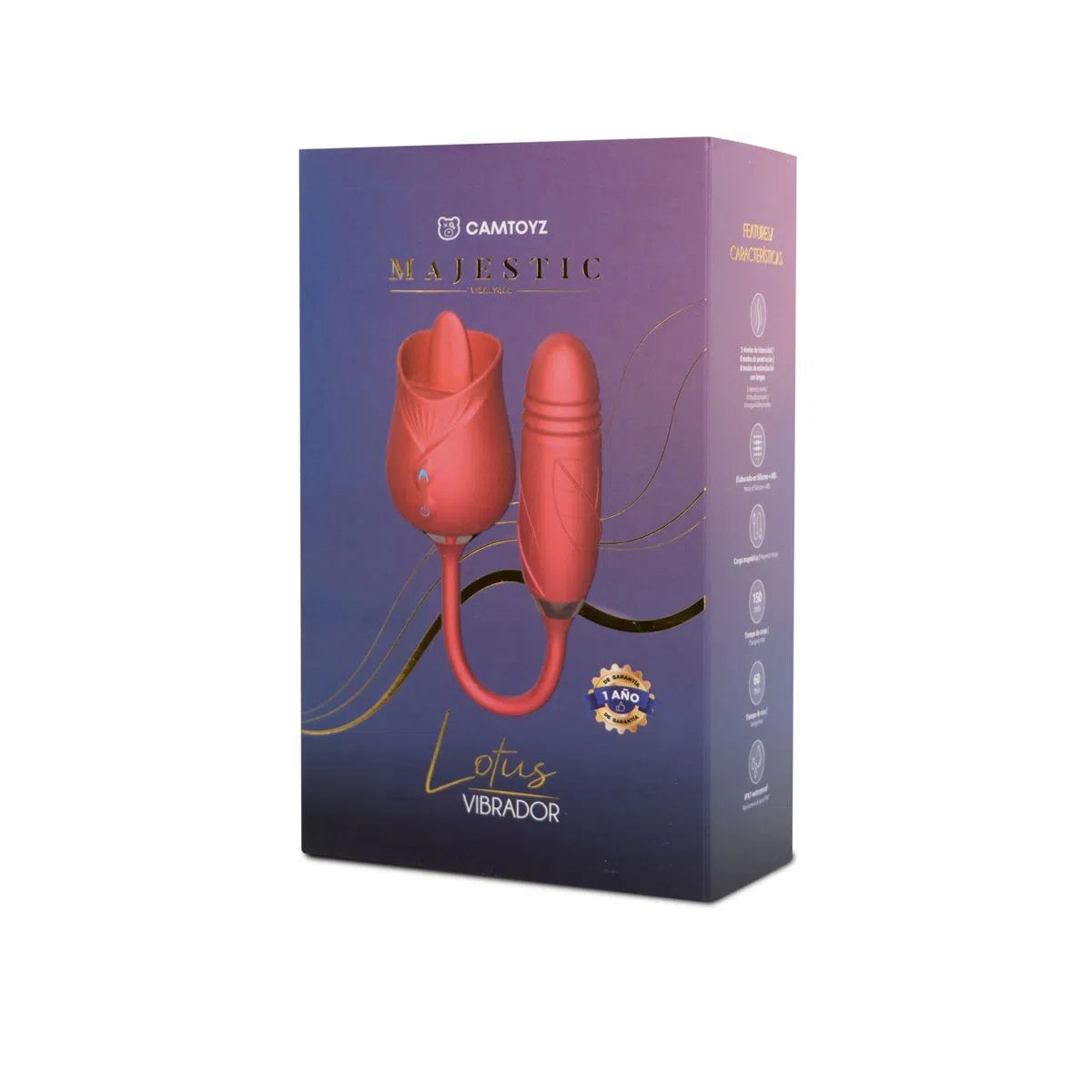 VIBRADOR CON BALA LOTUS ROJO