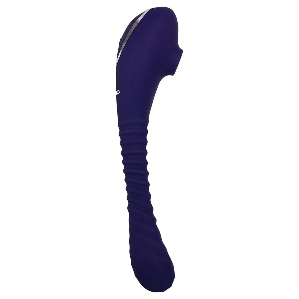 Vibrador y Succionador Flexible Morado