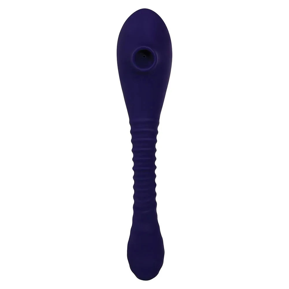 Vibrador y Succionador Flexible Morado